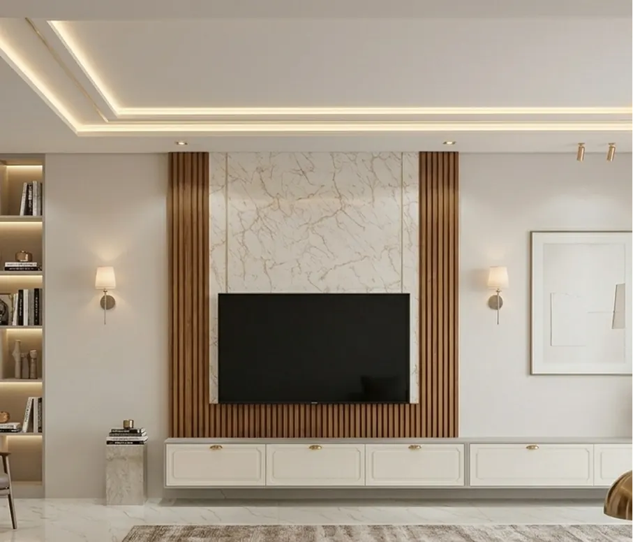Sala planejada com moveis sob medida